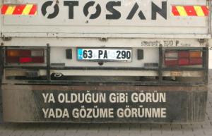 kamyon arkası yazıları