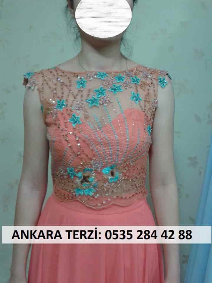İşlemeli Abiye Dikimi Ankara 0535 284 42 88