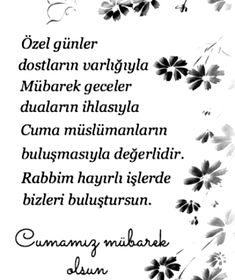 resimsiz cuma sözleri